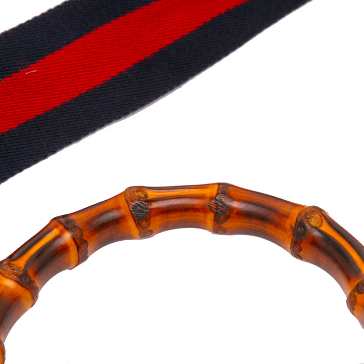 Gucci Medium Cuir Bamboo Nymphaea Sac cartable