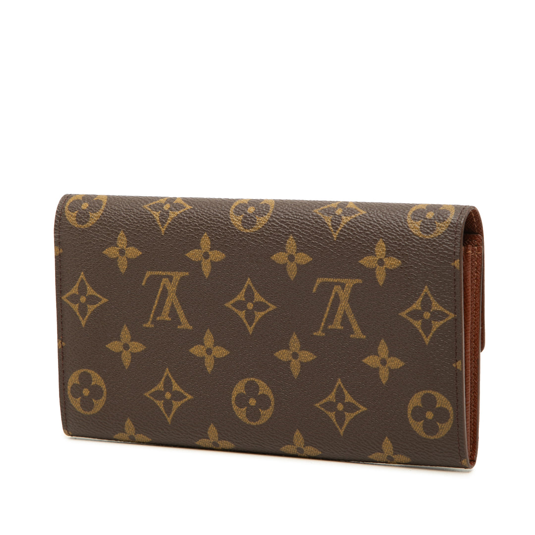 Louis Vuitton Sarah Portefeuille long Monogram Marron – vue 2 – GABY PARIS