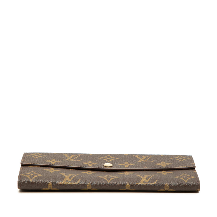 Louis Vuitton Sarah Portefeuille long Monogram Marron – vue 3 – GABY PARIS