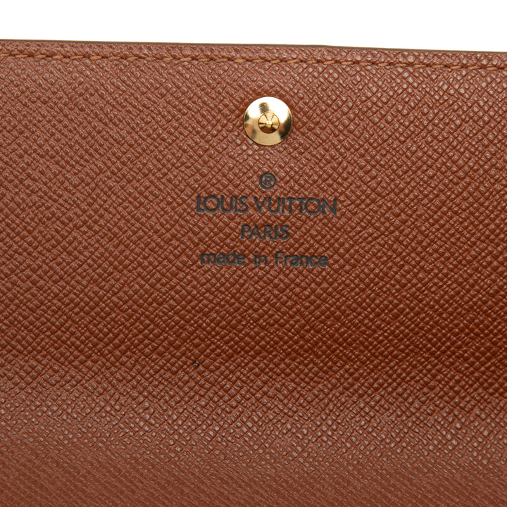 Louis Vuitton Sarah Portefeuille long Monogram Marron – vue 5 – GABY PARIS