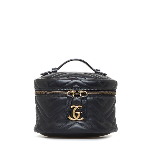 GG Marmont Round Backpack Black - Gaby Paris