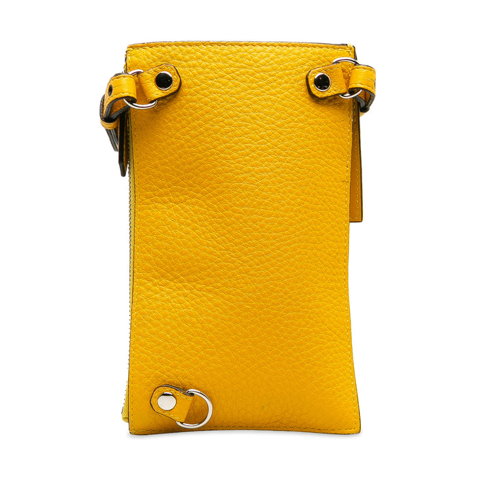 Baguette Phone Crossbody Yellow - Gaby Paris