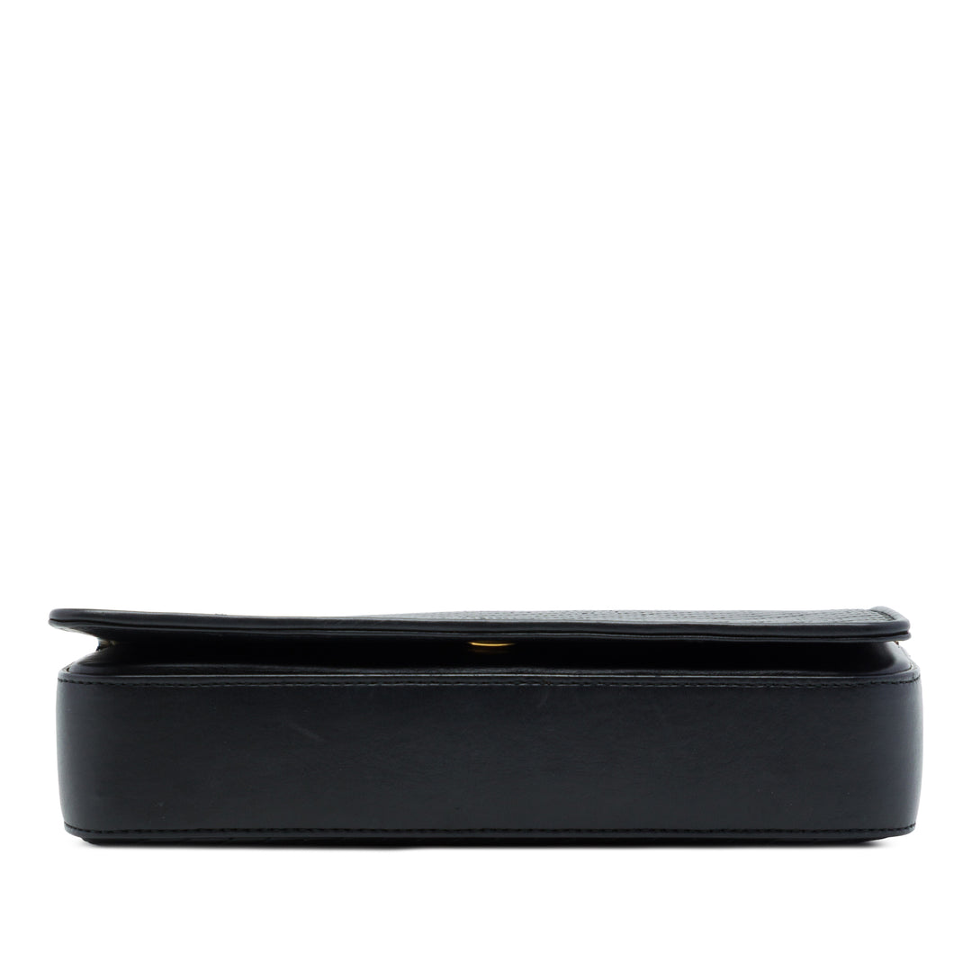 Saint Laurent Matelassé Babylone à rabat Sac Petit Cuir d'agneau Noir