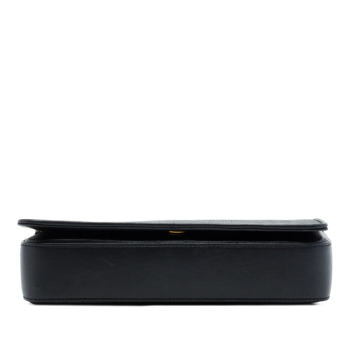 Saint Laurent Matelassé Babylone à rabat Sac Petit Cuir d'agneau Noir