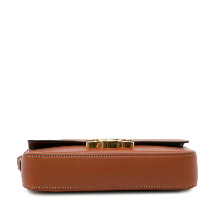Leather Triomphe Claude Crossbody Brown - Gaby Paris