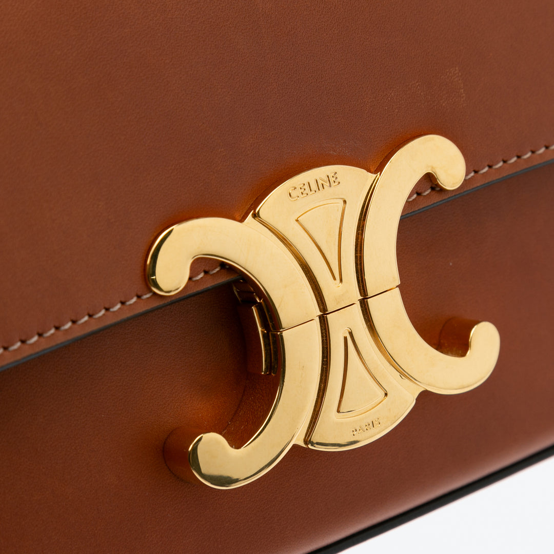 Leather Triomphe Claude Crossbody Brown - Gaby Paris