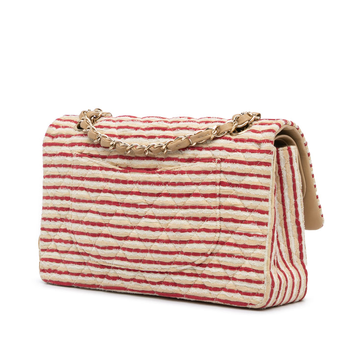 Medium Classic Jersey Coco Sailor Double Flap Red - Gaby Paris