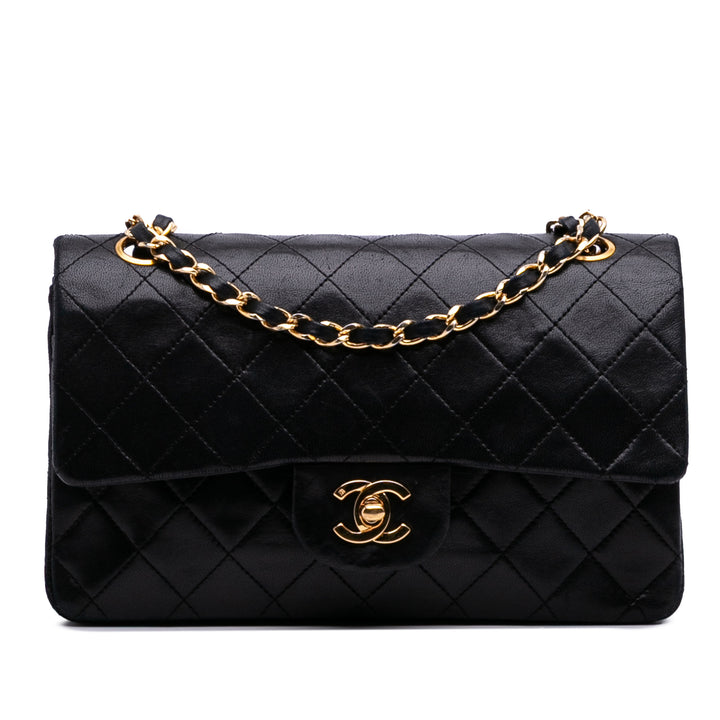 Chanel Small Classic Cuir d’agneau Double rabat Noir – GABY PARIS Authentique
