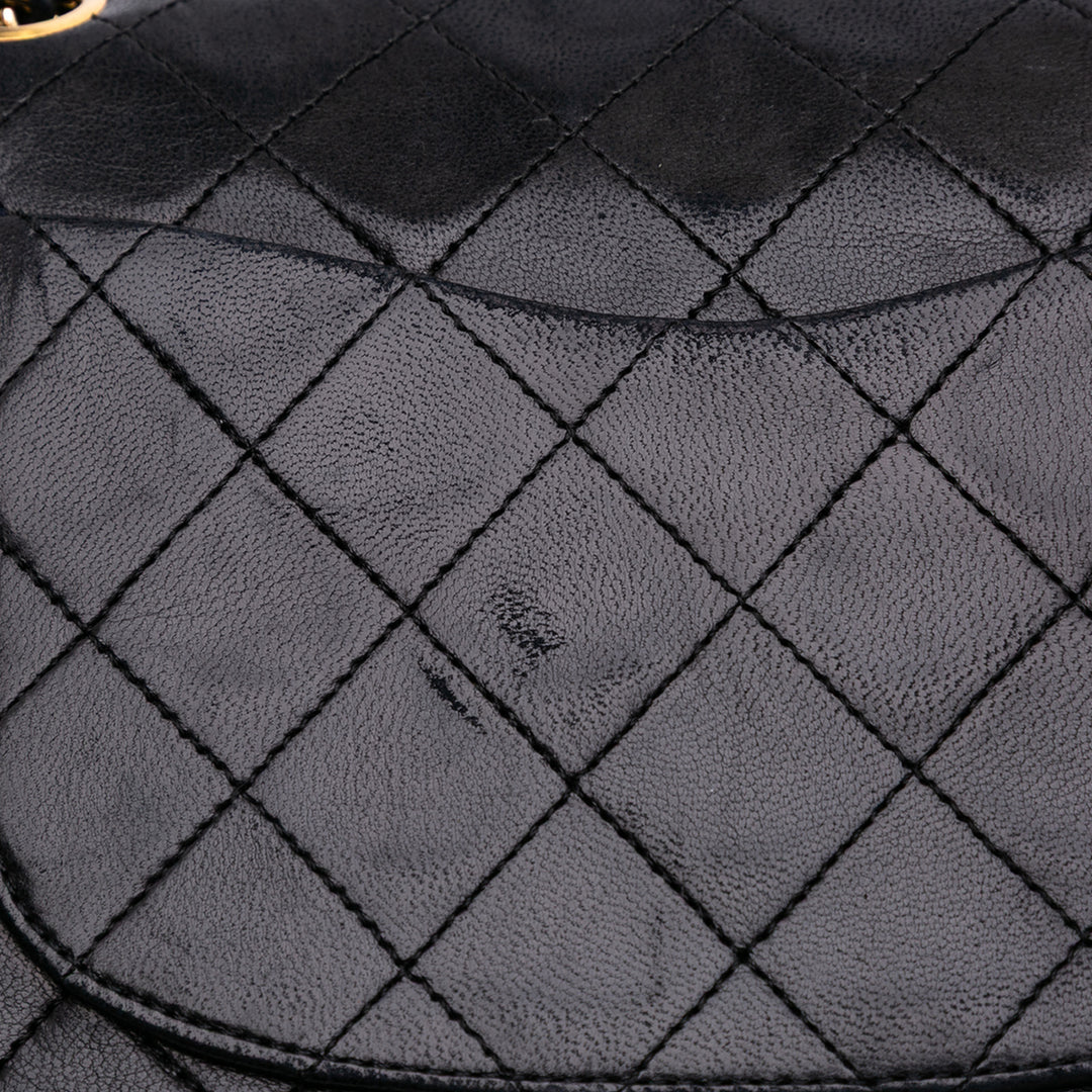Chanel Small Classic Cuir d’agneau Double rabat Noir – GABY PARIS Authentique
