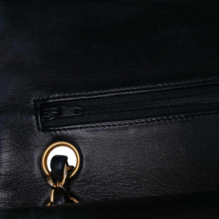 Chanel Small Classic Cuir d’agneau Double rabat Noir – GABY PARIS Authentique