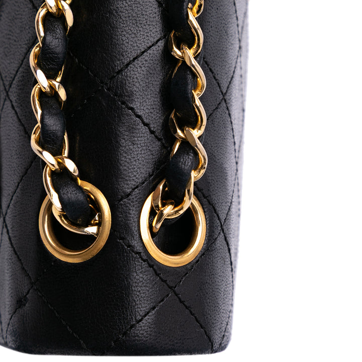 Chanel Small Classic Cuir d’agneau Double rabat Noir – GABY PARIS Authentique
