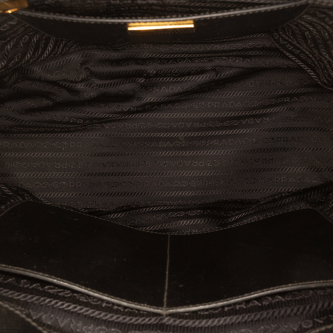 Prada Medium Saffiano Lux Galleria Double Zip Sac