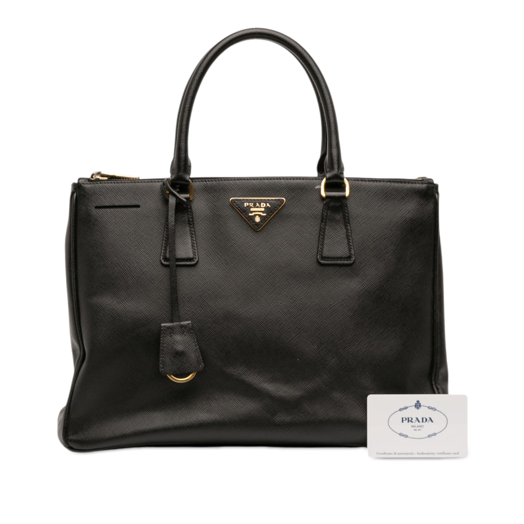 Prada Medium Saffiano Lux Galleria Double Zip Sac