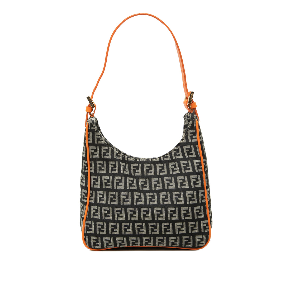 Fendi Sac porté épaule Zucchino Noir – vue principale – GABY PARIS
