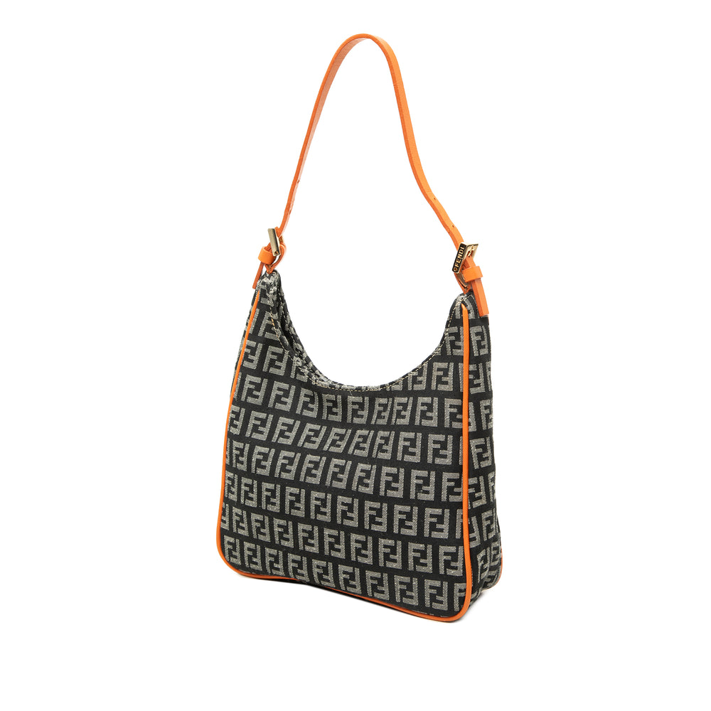 Fendi Sac porté épaule Zucchino Noir – vue 2 – GABY PARIS