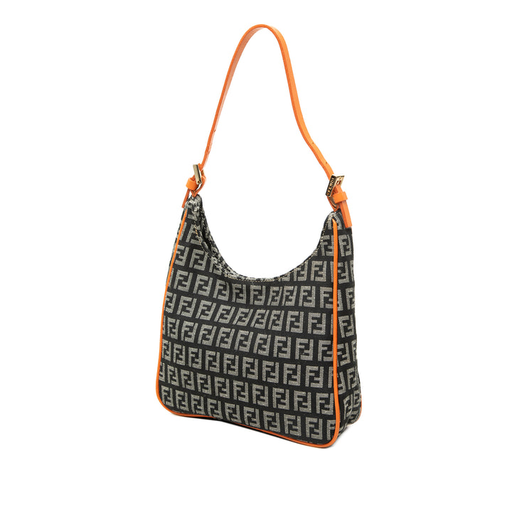 Fendi Sac porté épaule Zucchino Noir – vue 2 – GABY PARIS