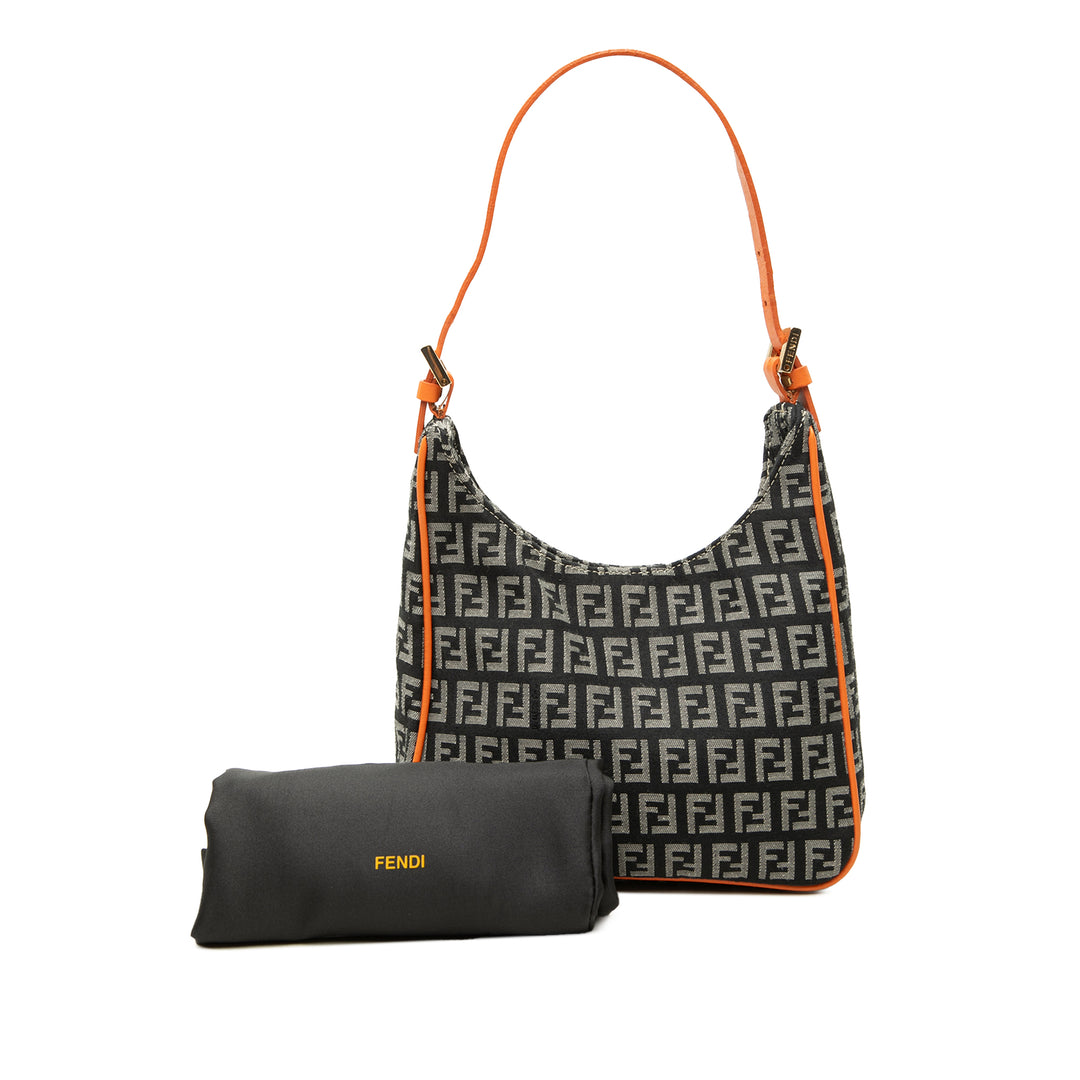Fendi Sac porté épaule Zucchino Noir – vue 7 – GABY PARIS