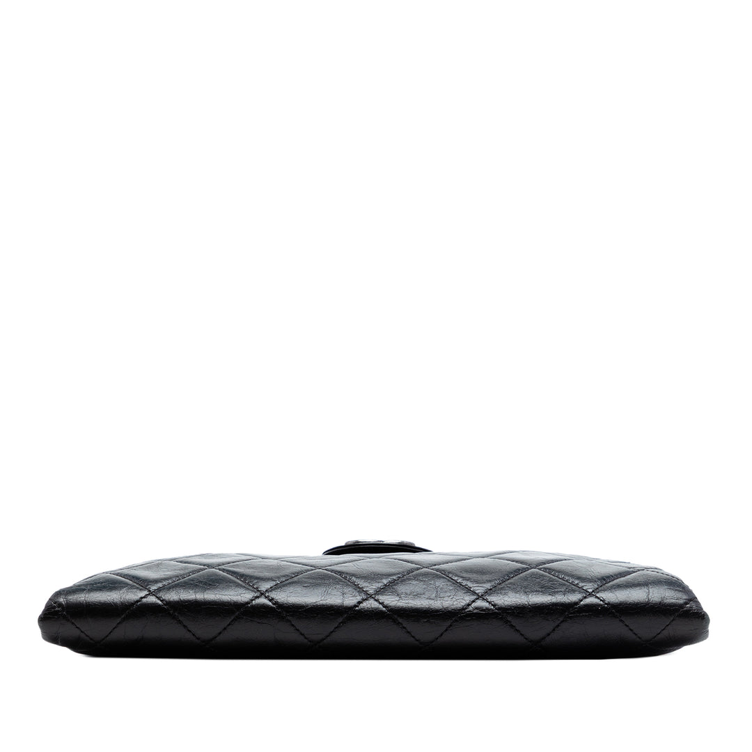 Chanel Matelassé Glazed Cuir de veau Coco Pleats Chain Pochette