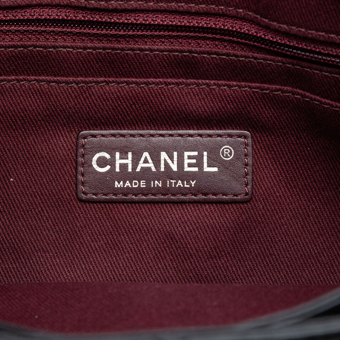 Chanel Matelassé Glazed Cuir de veau Coco Pleats Chain Pochette