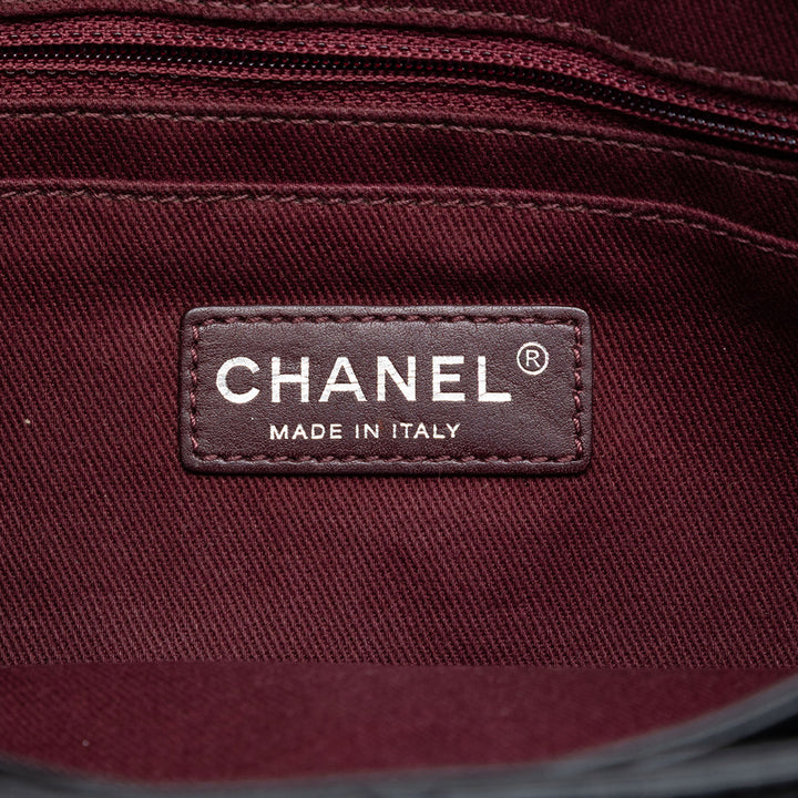 Chanel Matelassé Glazed Cuir de veau Coco Pleats Chain Pochette