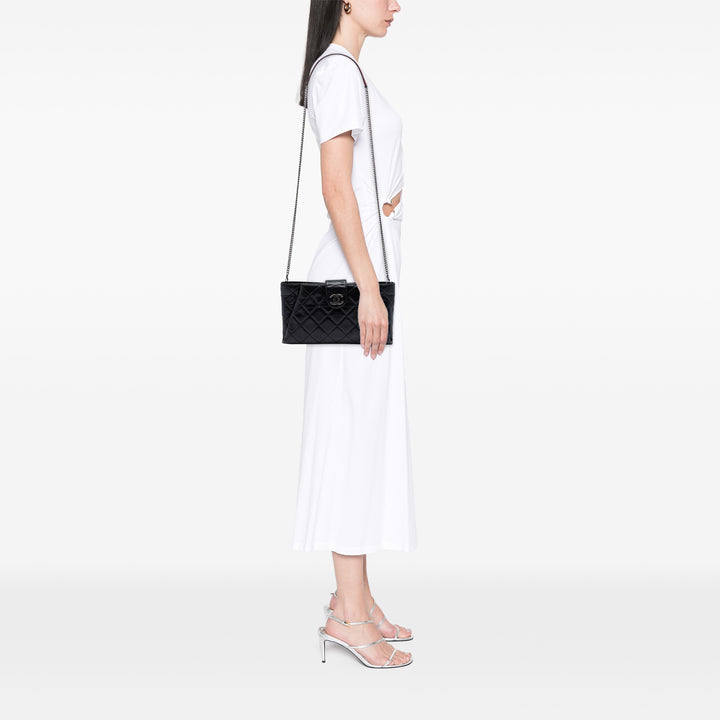 Chanel Matelassé Glazed Cuir de veau Coco Pleats Chain Pochette