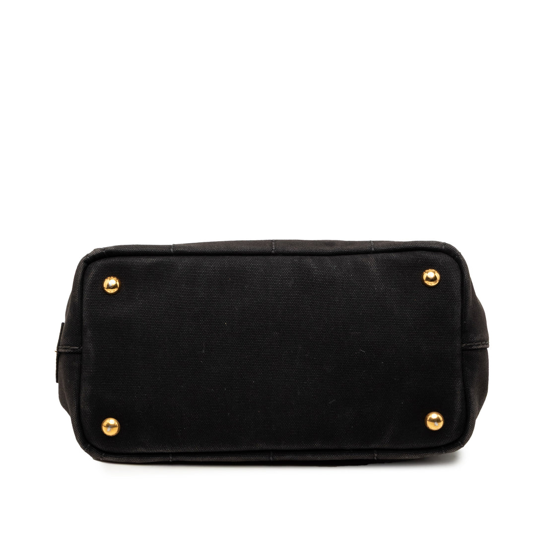 Prada Cabas Canapa Logo Petit Noir – vue 3 – GABY PARIS