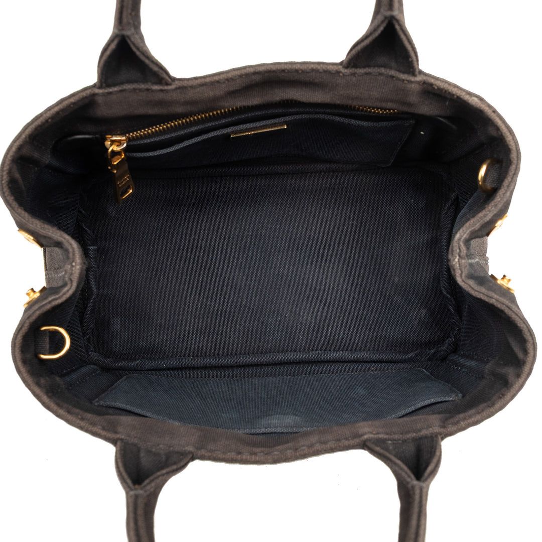 Prada Cabas Canapa Logo Petit Noir – vue 4 – GABY PARIS