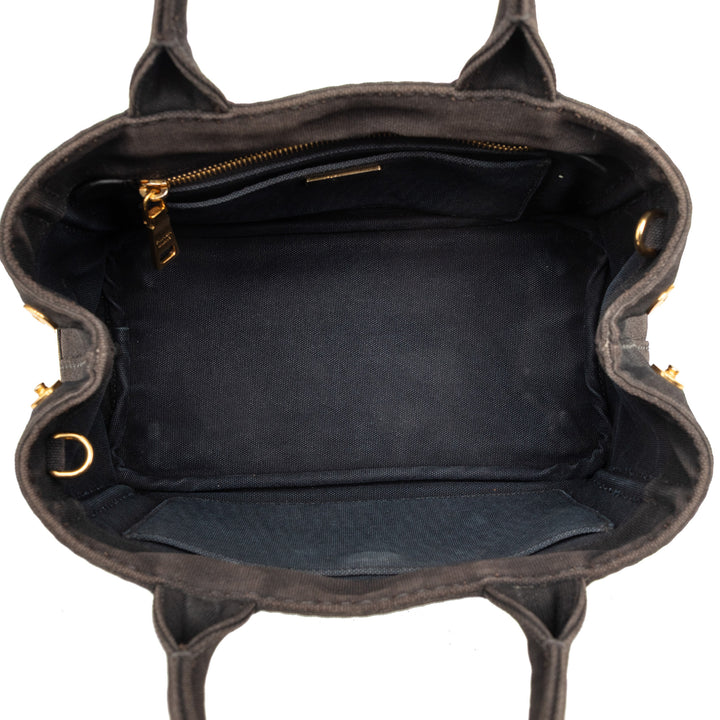 Prada Cabas Canapa Logo Petit Noir – vue 4 – GABY PARIS