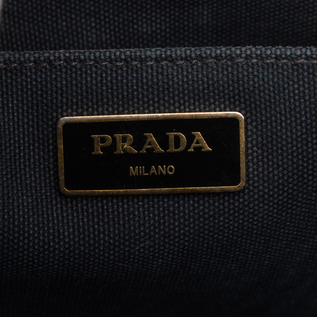 Prada Cabas Canapa Logo Petit Noir – vue 5 – GABY PARIS
