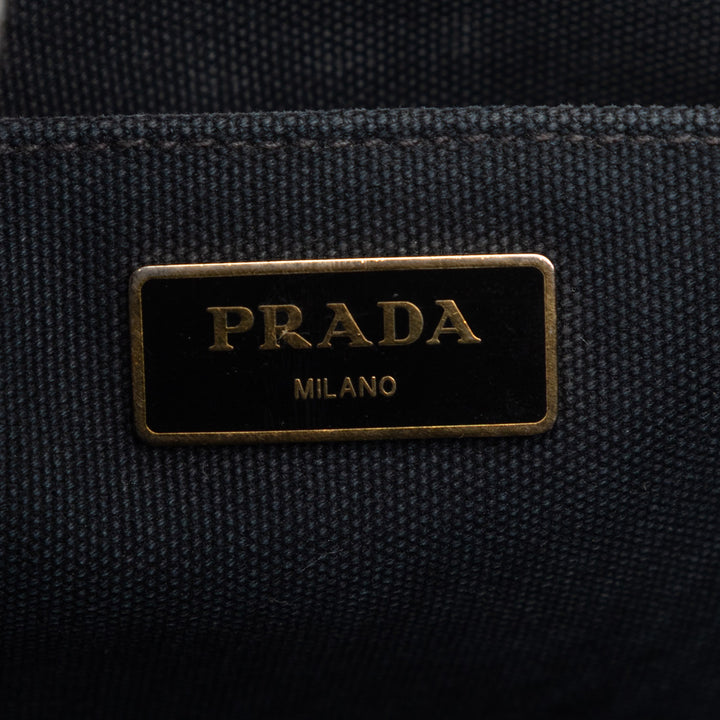 Prada Cabas Canapa Logo Petit Noir – vue 5 – GABY PARIS