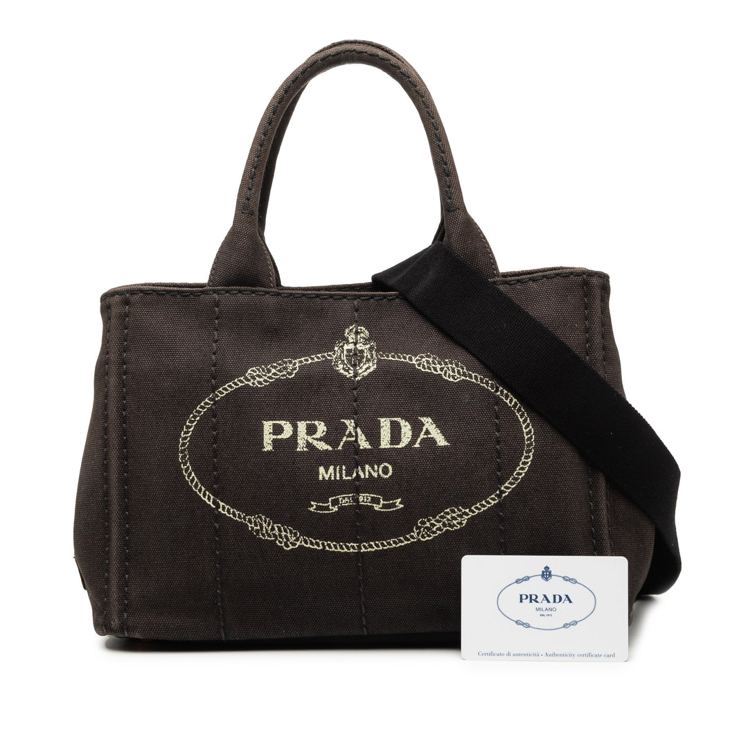 Prada Cabas Canapa Logo Petit Noir – vue 7 – GABY PARIS