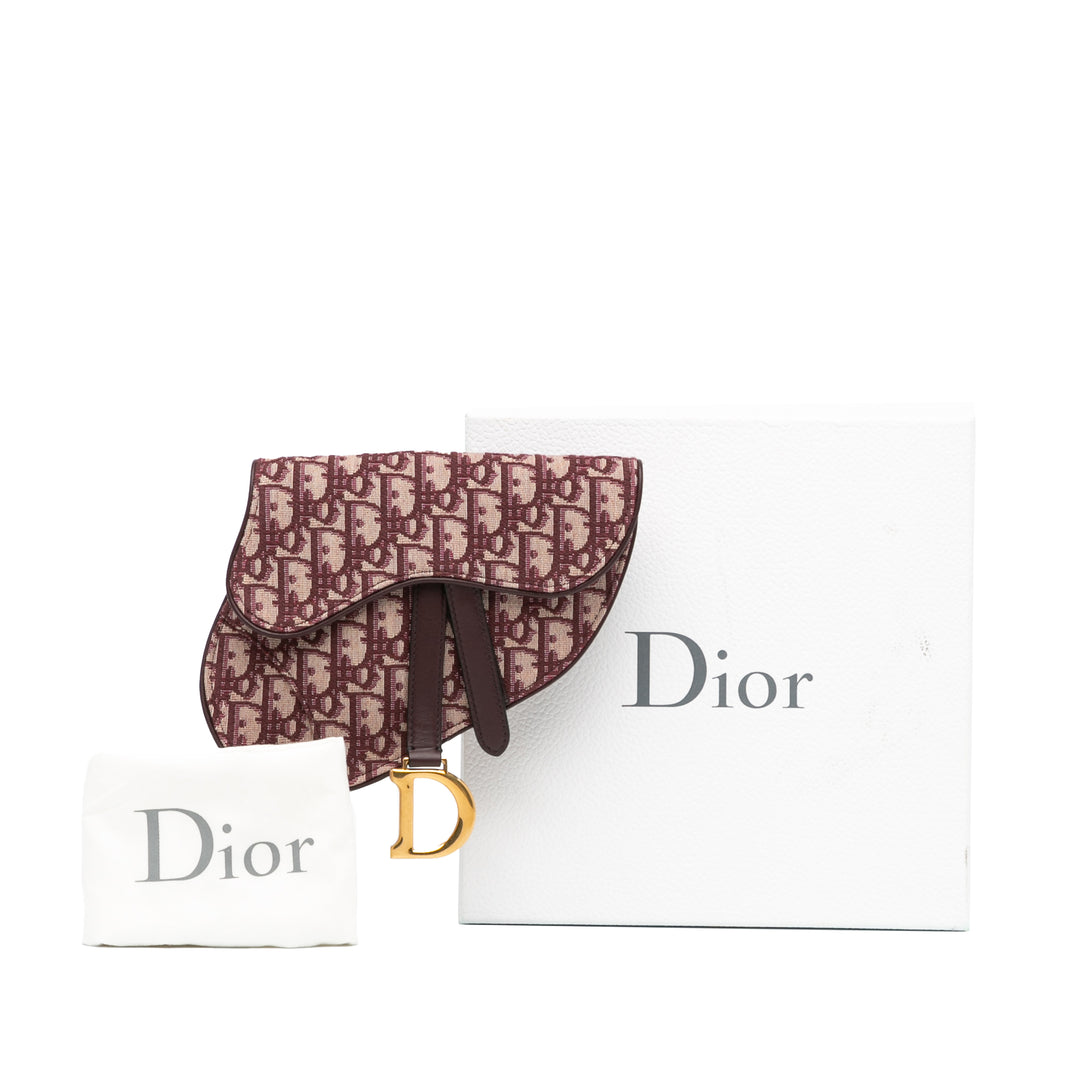 Dior Oblique Saddle Belt Bag Red - GABY PARIS