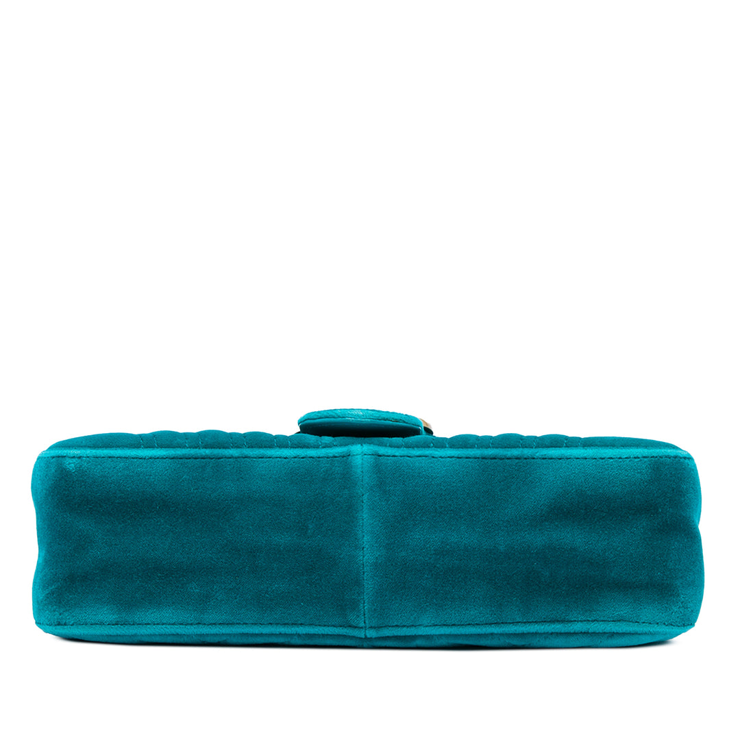 Gucci Sac porté épaule GG Marmont Matelasse Moyen Bleu – vue 3 – GABY PARIS