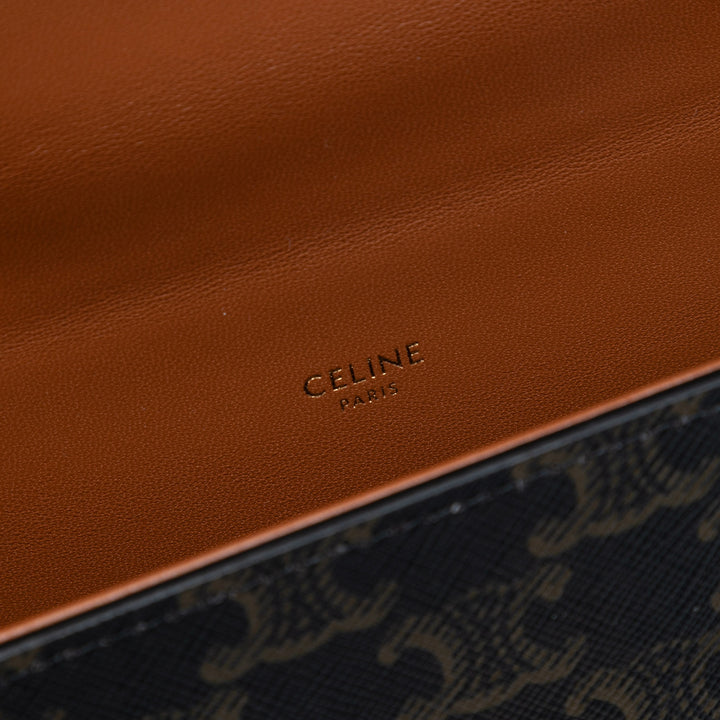 Celine Triomphe Coated Toile Boîte sac à anse supérieure