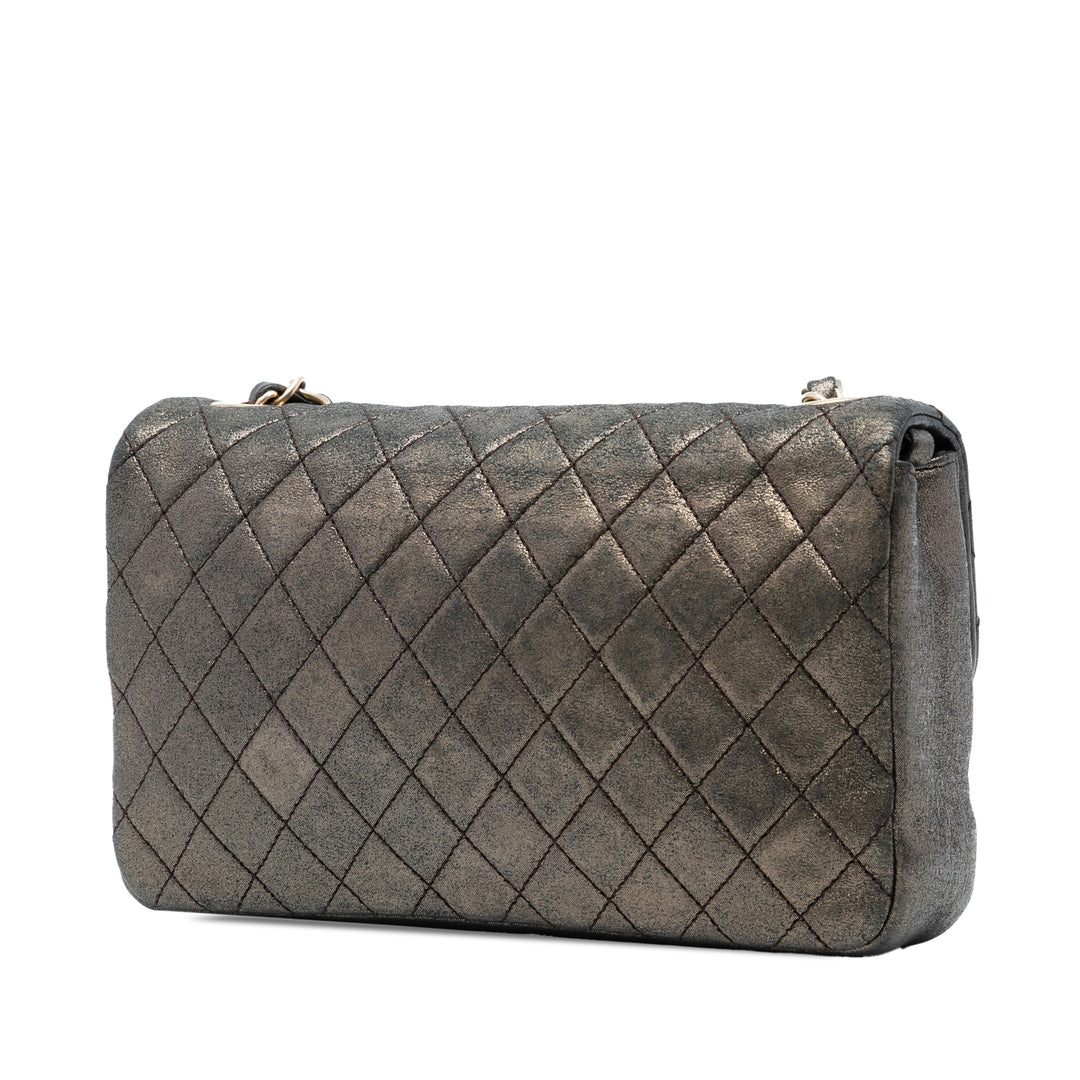Chanel Small Metallic Iridescent Perle CC Cristal Simple rabat Bag