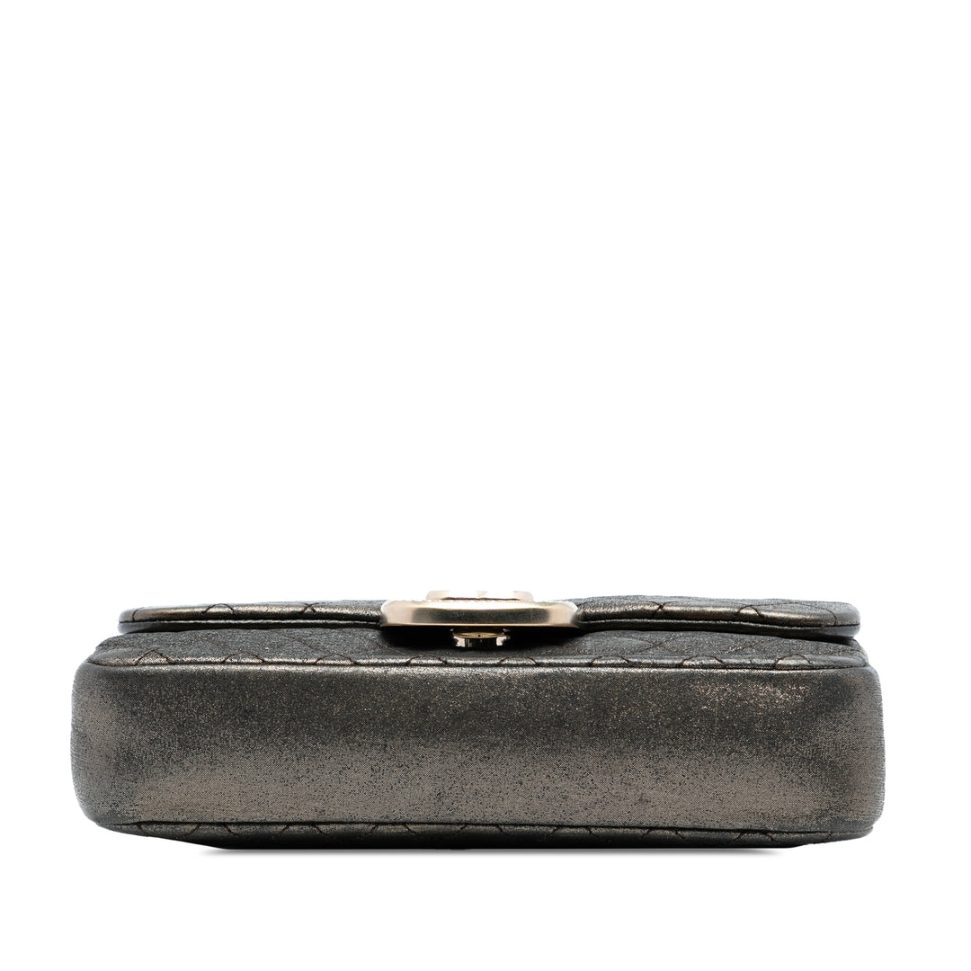 Chanel Small Metallic Iridescent Perle CC Cristal Simple rabat Bag