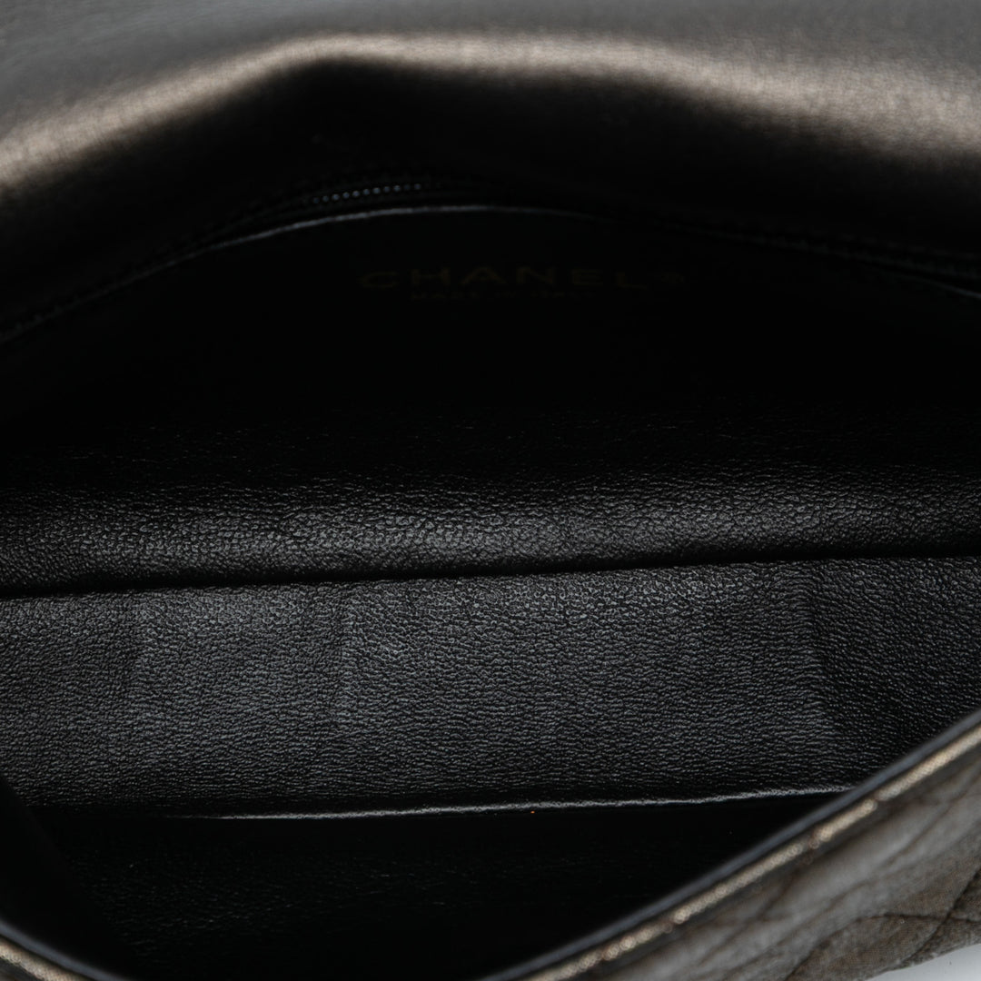 Chanel Small Metallic Iridescent Perle CC Cristal Simple rabat Bag