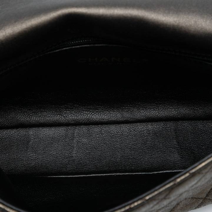 Chanel Small Metallic Iridescent Perle CC Cristal Simple rabat Bag