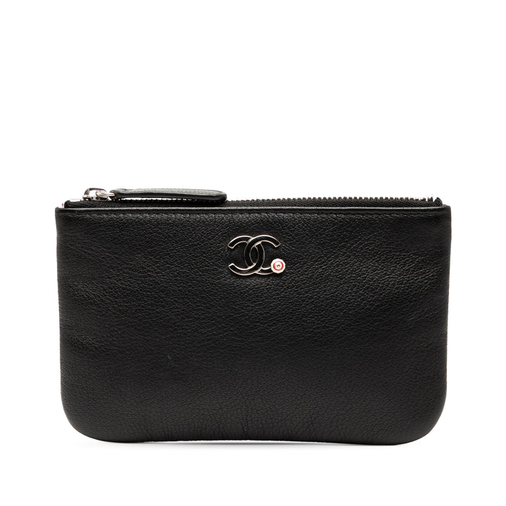Chanel CC Grained Cuir de veau Zip Pochette Noir – GABY PARIS Authentique