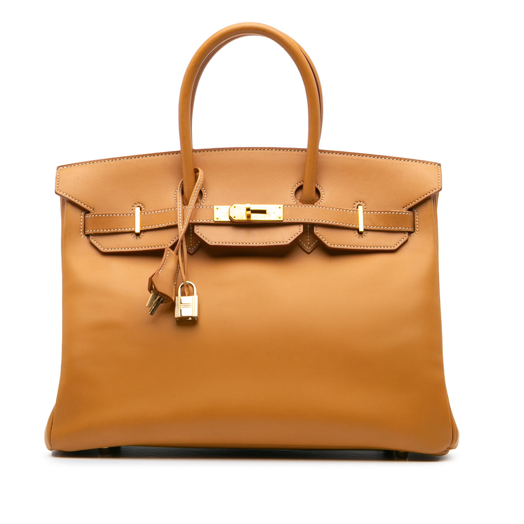 Vache Natural Birkin Retourne 35 Brown - Gaby Paris