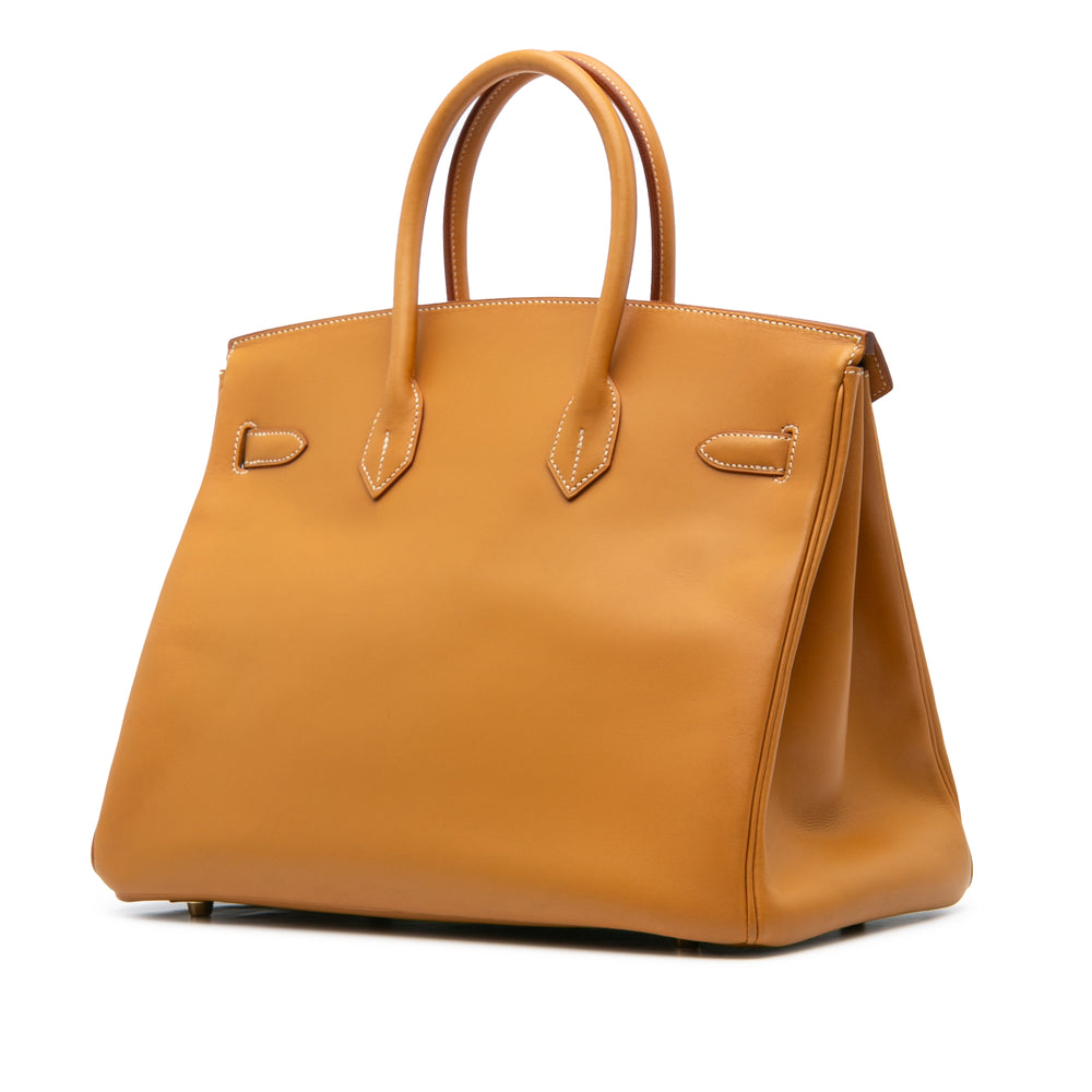 Vache Natural Birkin Retourne 35 Brown - Gaby Paris