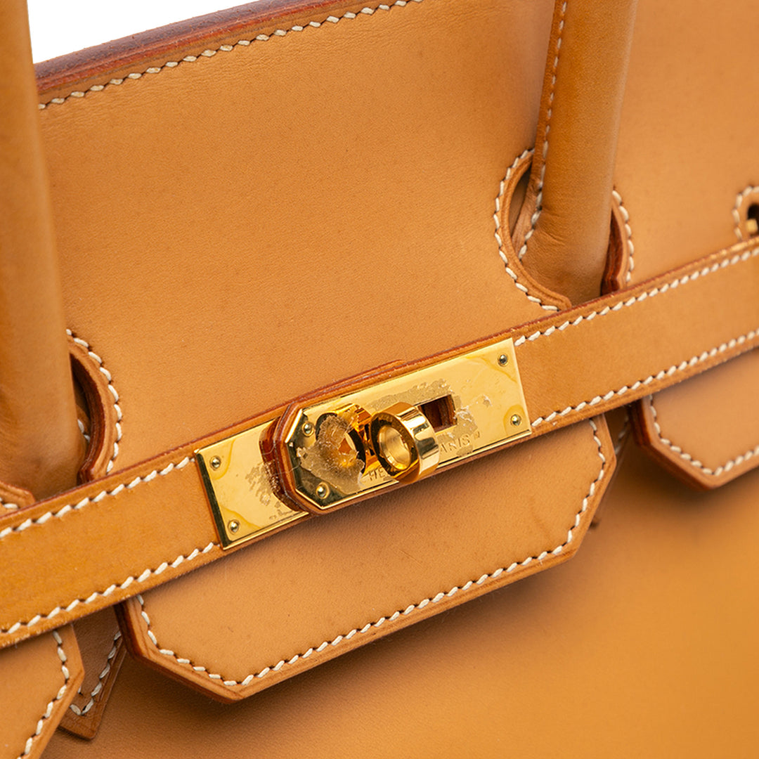 Vache Natural Birkin Retourne 35 Brown - Gaby Paris