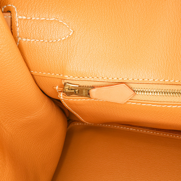 Vache Natural Birkin Retourne 35 Brown - Gaby Paris