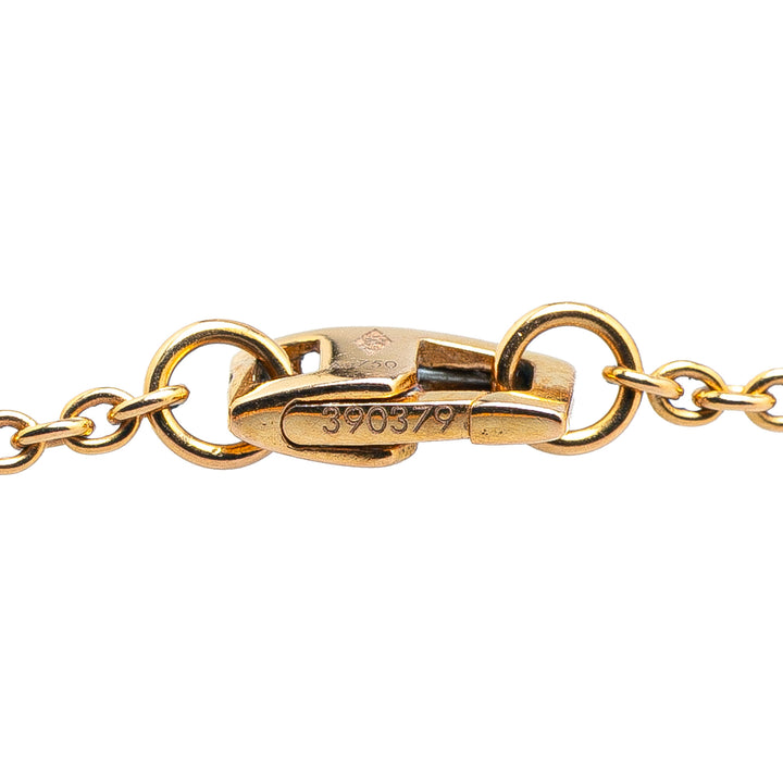 Louis Vuitton 18K Jaune Doré and Mother of Pearl Monogram Color Blossom Sun Collier Doré