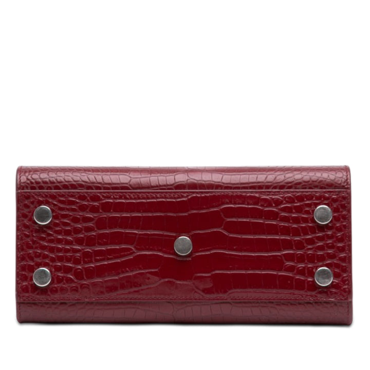 Saint Laurent Nano Croc embossé Cuir Sac De Jour Sac