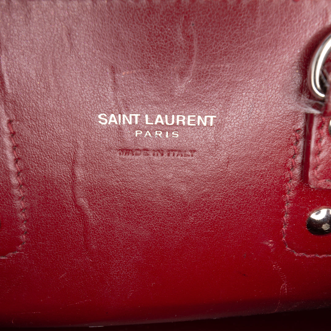 Saint Laurent Nano Croc embossé Cuir Sac De Jour Sac