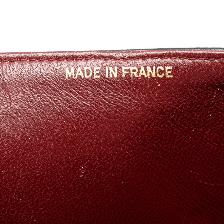 Medium Classic Lambskin Double Flap Black - Gaby Paris