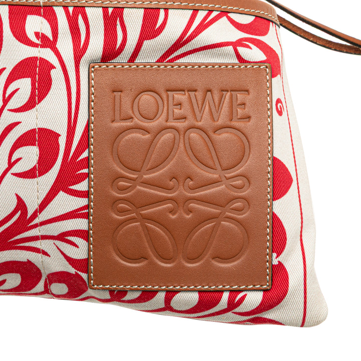 LOEWE William de Morgan Small Anagram Toile Drawstring Sac porté croisé