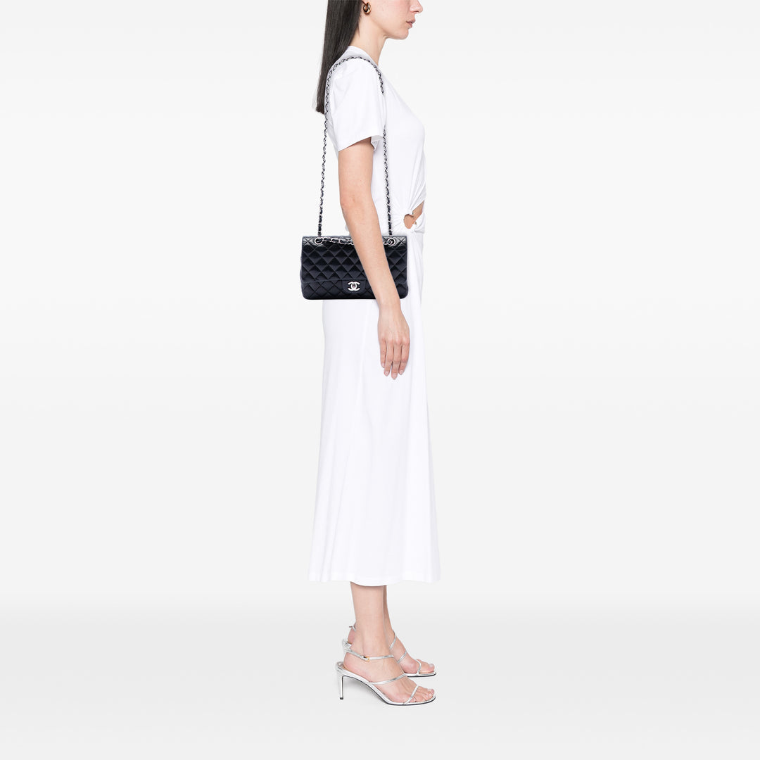 Chanel Medium Classic Cuir d’agneau Double rabat