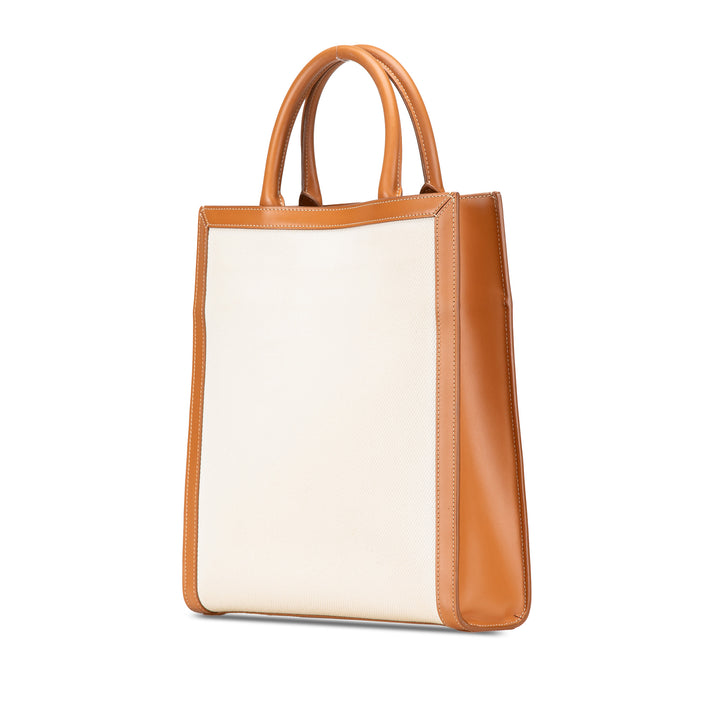 Small Vertical Cabas Satchel Brown - Gaby Paris
